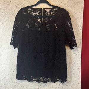 Elegant Black Lace Top
